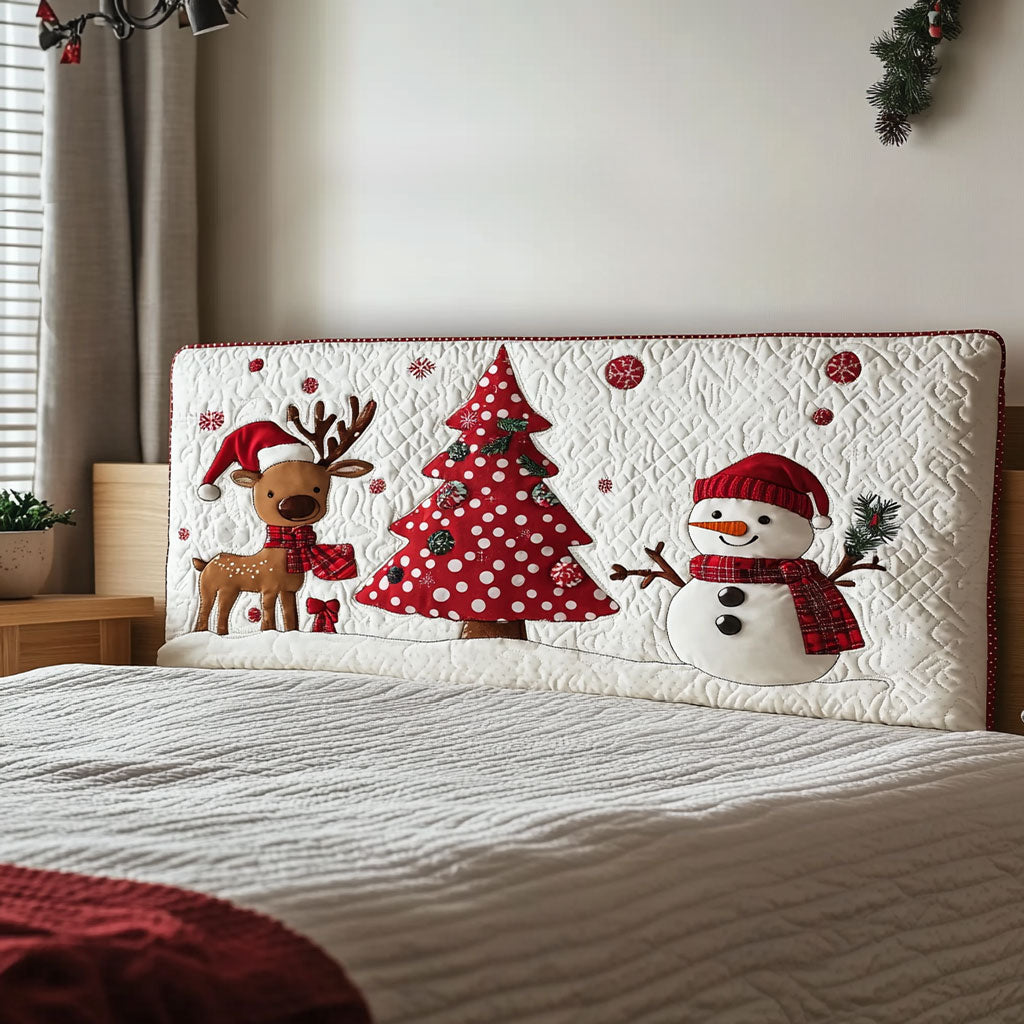 Jolly Friends WN3112026CL Quilted Headboard Slipcover