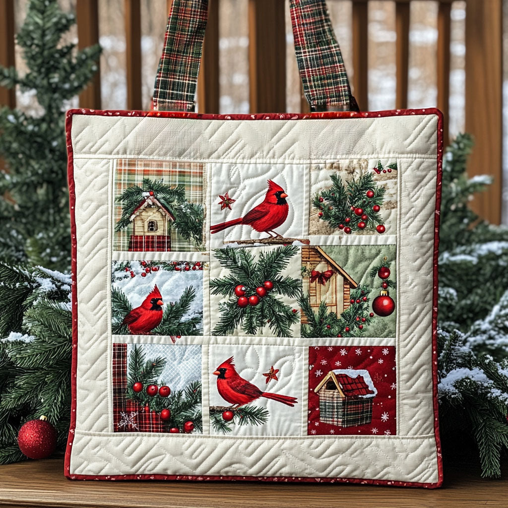 Light Of Hope Cardinal WN0711038CL Quilted Tote Bag