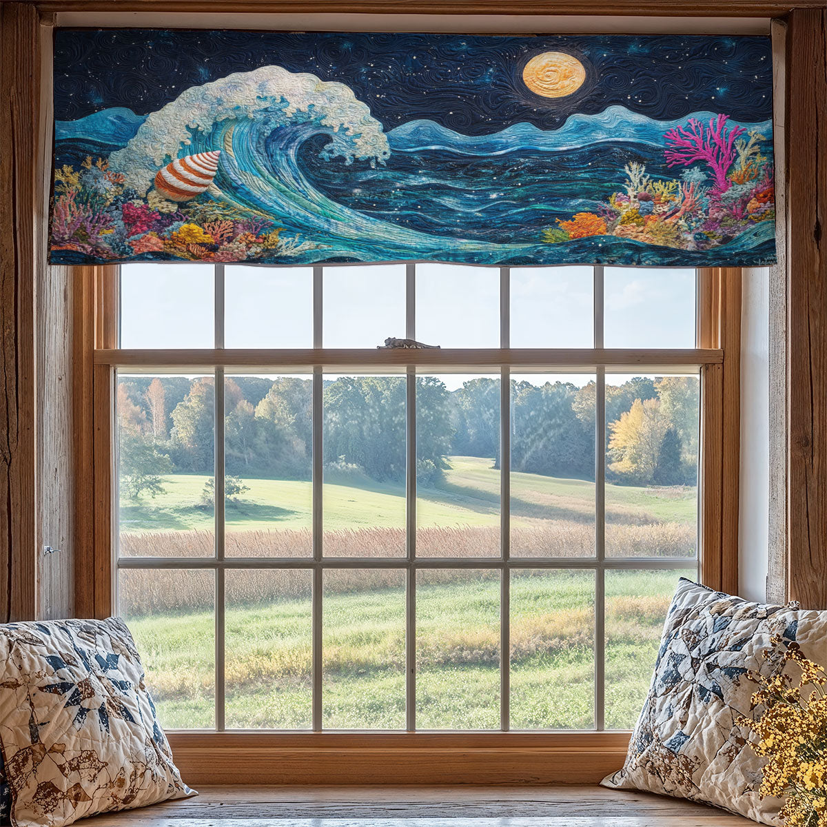 Coral Wave WX1405009CL Quilted Valance