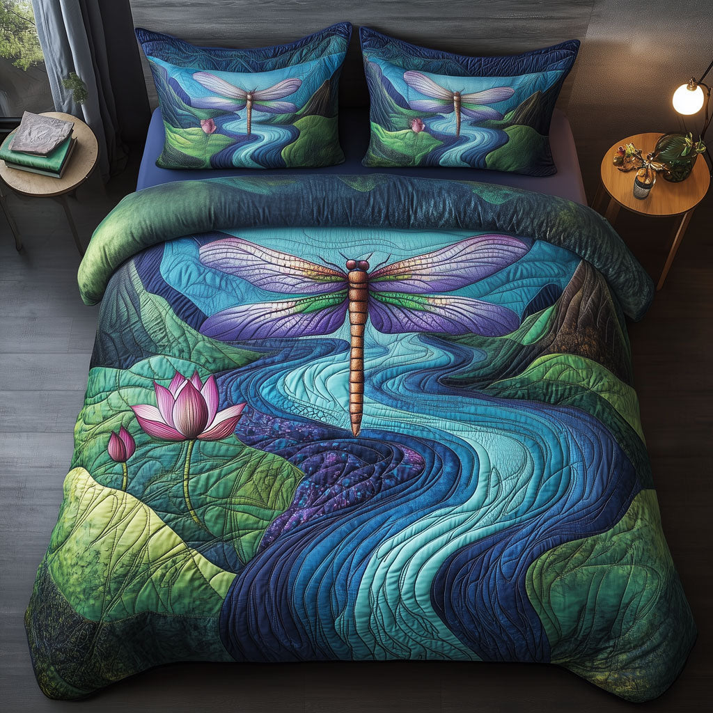 Lotus Lagoon Dragonfly LT0310021CL Duvet Cover Set
