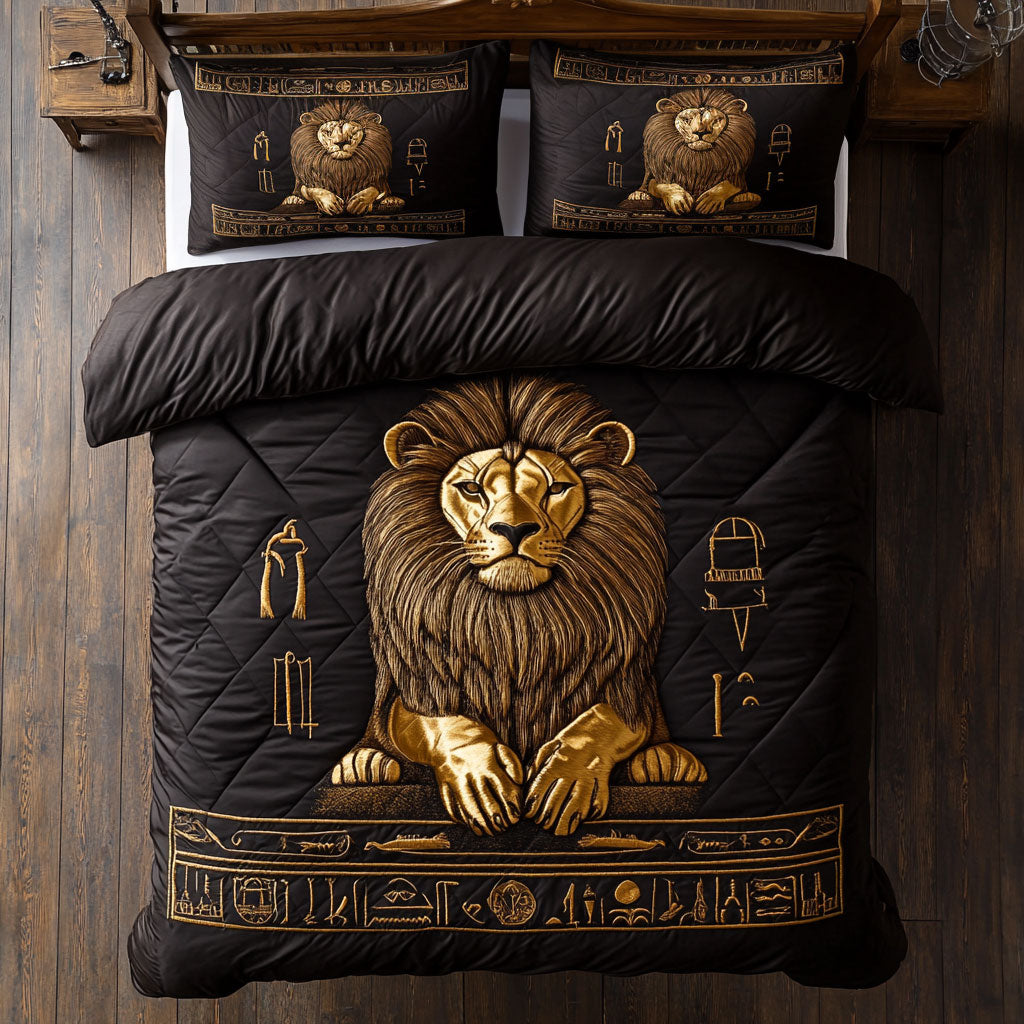 Golden Sphinx Lion WY1807047CL Duvet Cover Set