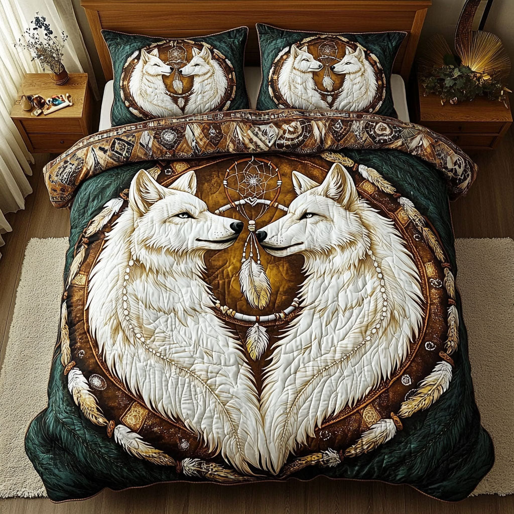 Native American Wolf WY2702015CL Duvet Cover Set