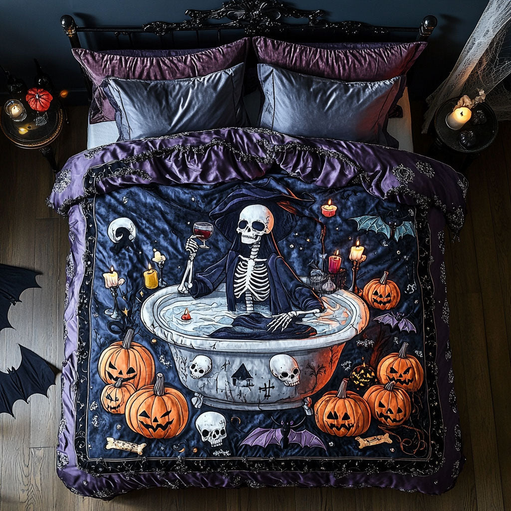 Bathing Skeleton WN2008004CL Duvet Cover Set