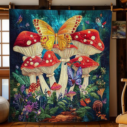 Night Mushroom Forest WY1812036CL Quilt