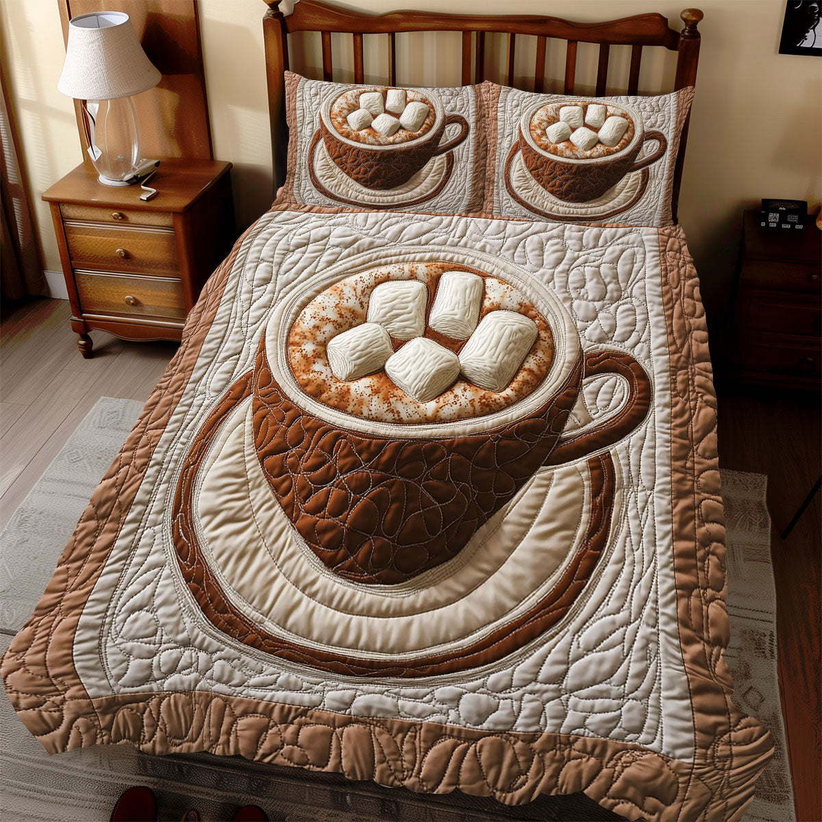 Cup Chocolate WX0212066CL Duvet Cover Set