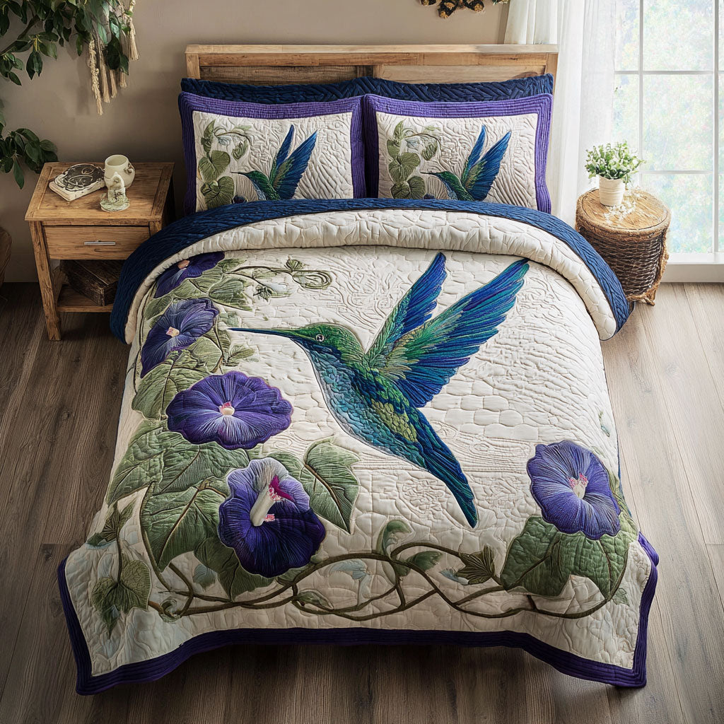 Morning Glory Hummingbird CW0509029CL Duvet Cover Set