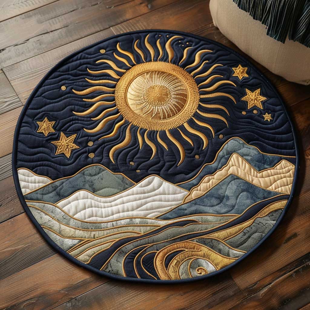 Magical Sky CQ1904011CL Quilted Round Mat