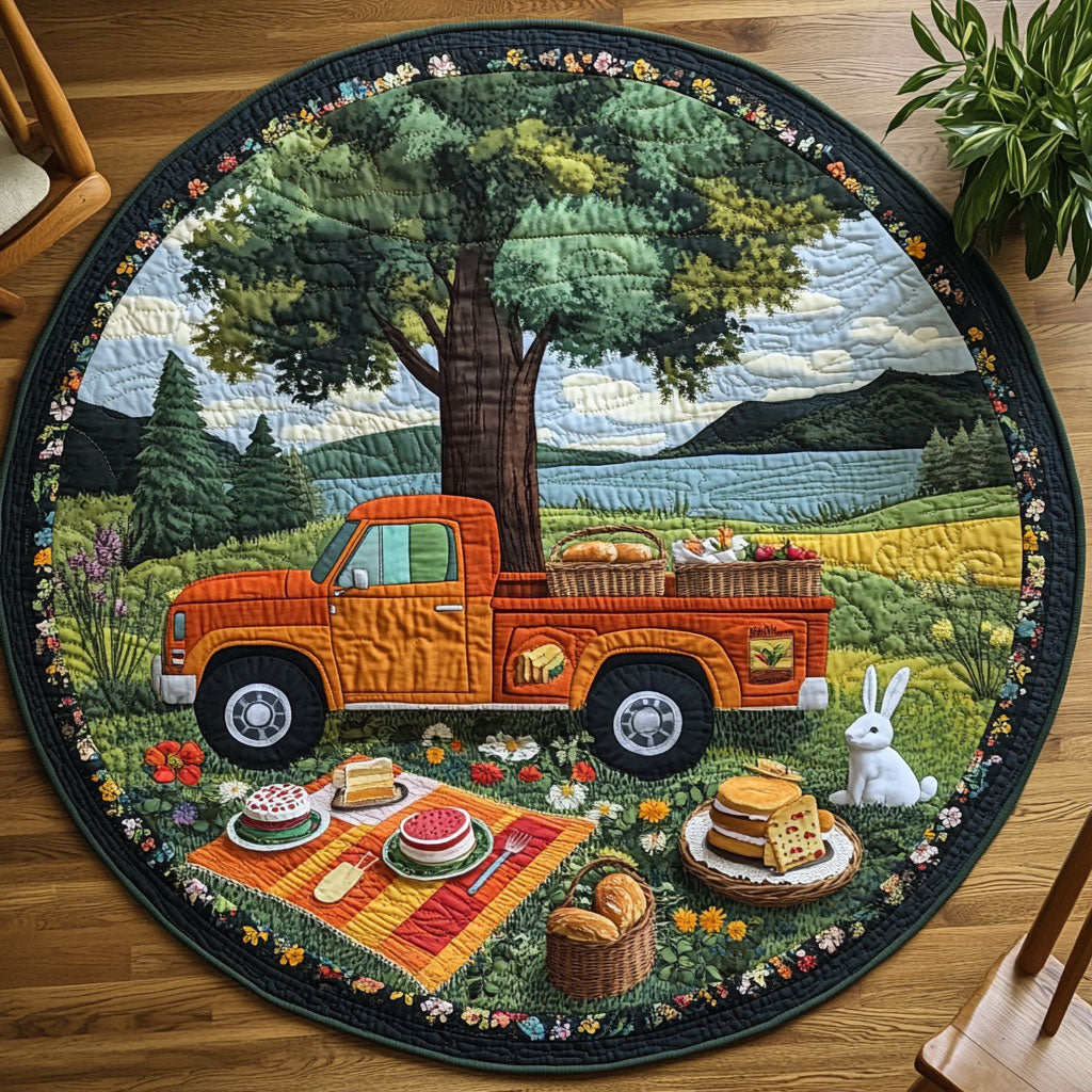 Camping WJ1404046CL Quilted Round Mat
