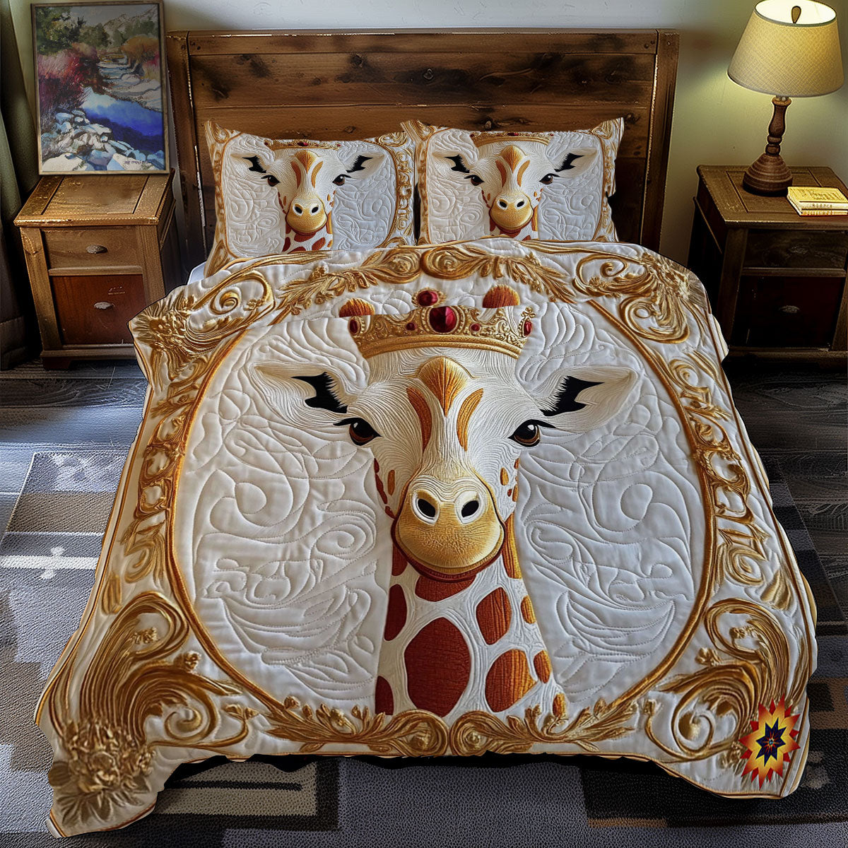 Giraffe Crown WY1312048CL Duvet Cover Set