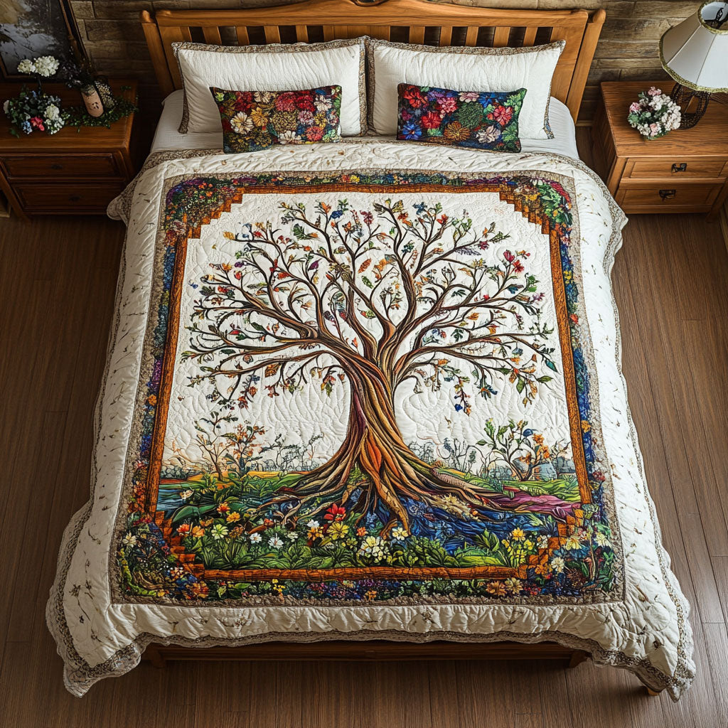 Colorful Tree Of Life WY2001036CL Duvet Cover Set