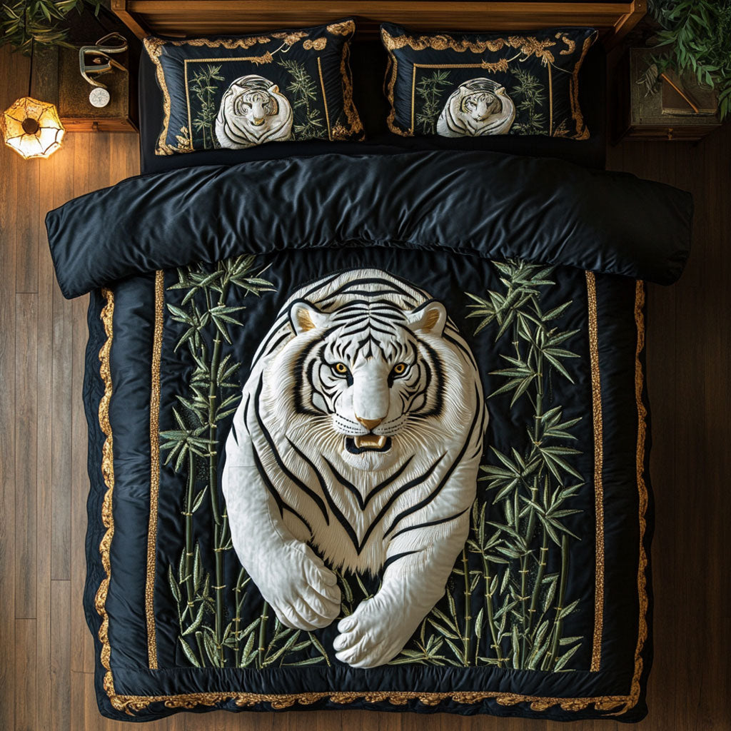 White Bengal Tiger CP1407025CL Duvet Cover Set