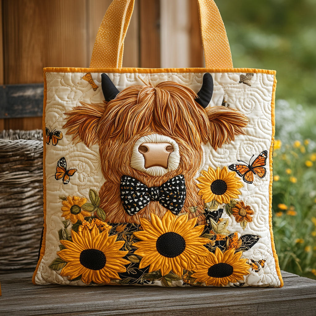 Butterfly Bow CP2709140CL Quilted Tote Bag