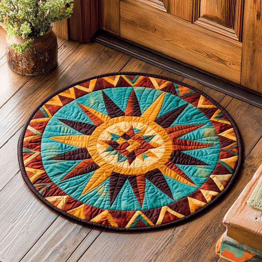 Native Patterns CQ1206039CL Quilted Round Mat