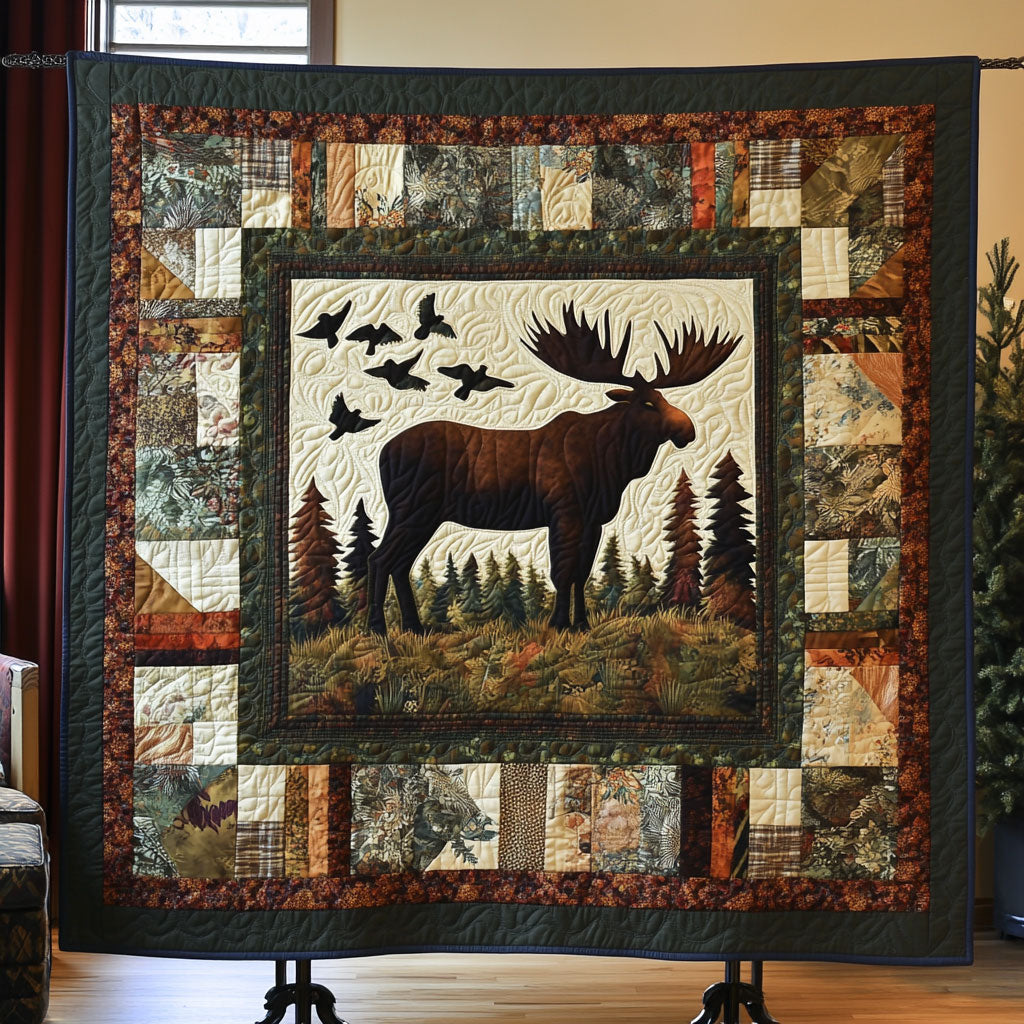 Patchwork Moose WY1108021CL Quilt