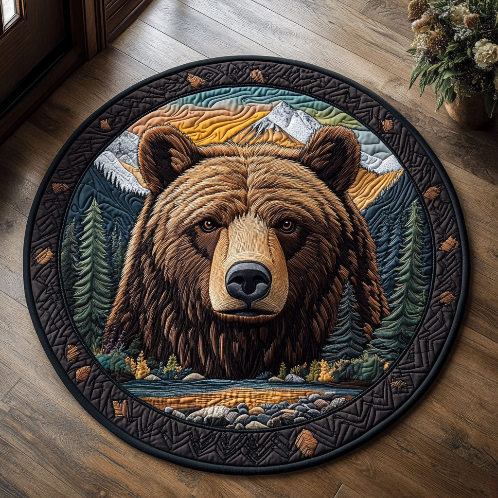 Wild Bear CQ0306048CL Quilted Round Mat