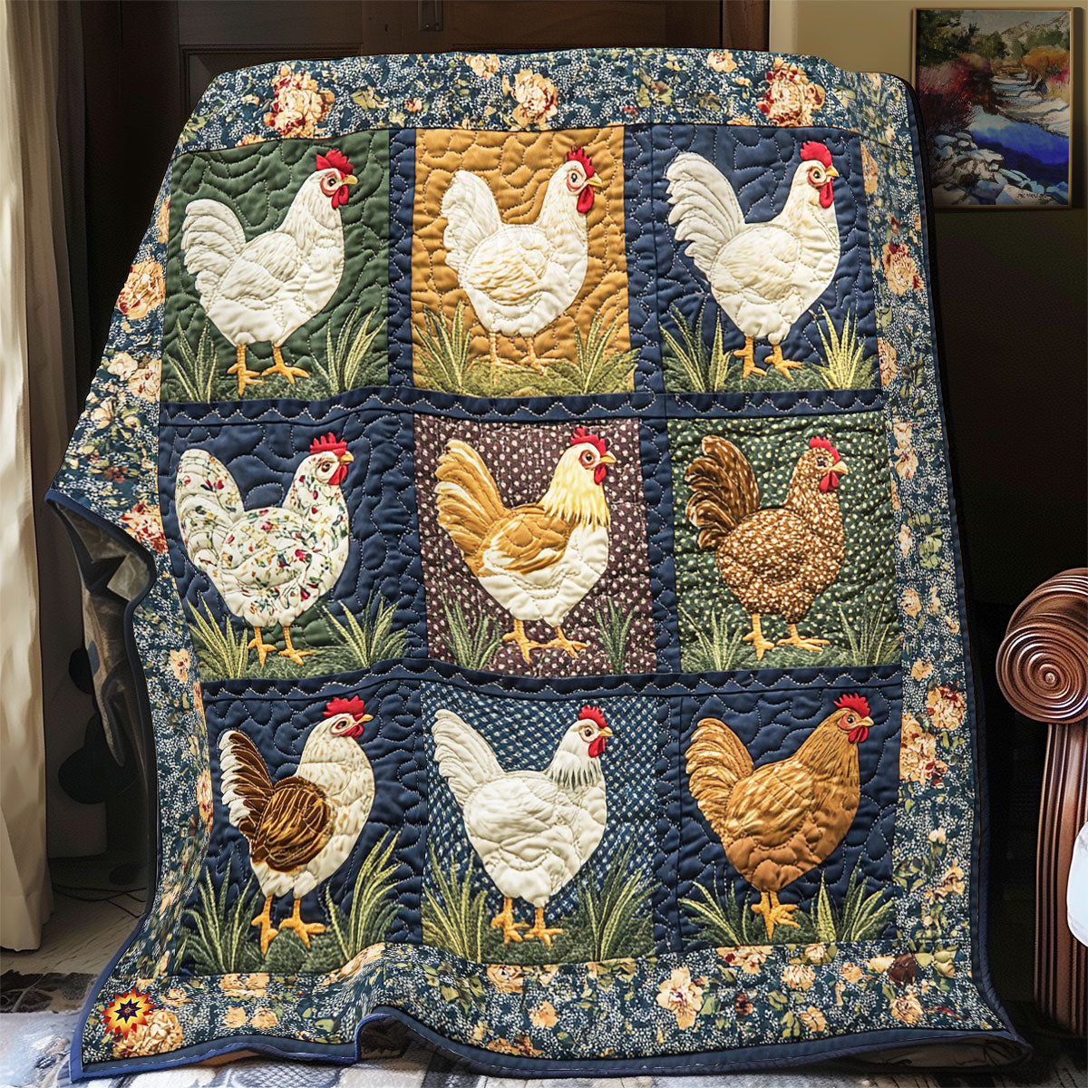 Graceful Chicken WX2612037CL Quilt