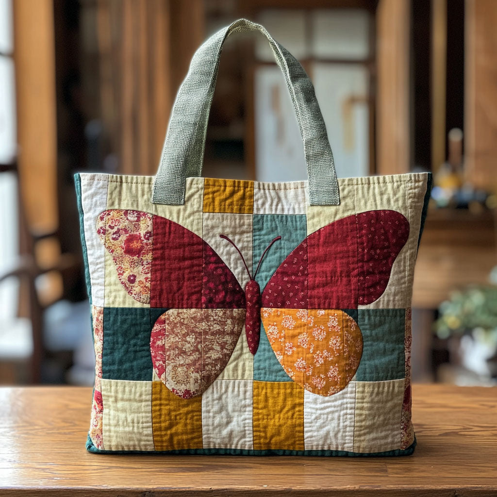 Wings Patchwork CW2409028CL Quilted Tote Bag
