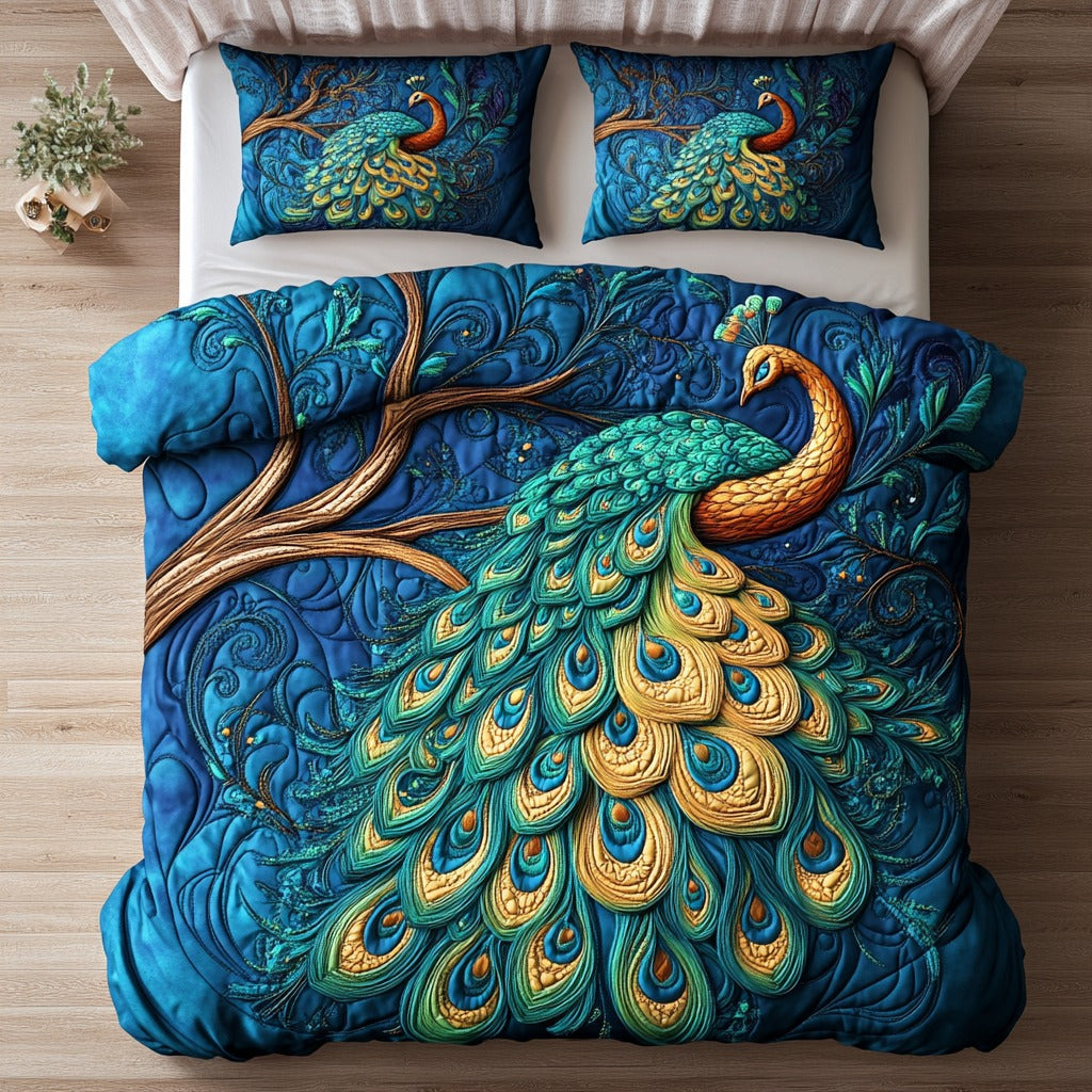 Graceful Peacock XR2209011CL Duvet Cover Set