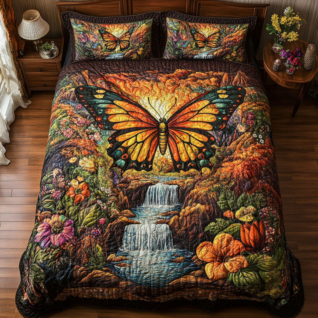 Butterfly Mountain Waterfall WT2201001CL Duvet Cover Set