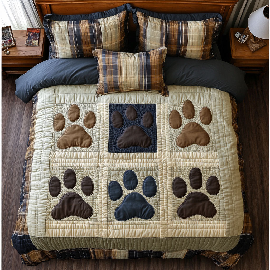 Lodge Paw Print CW2308025CL Duvet Cover Set