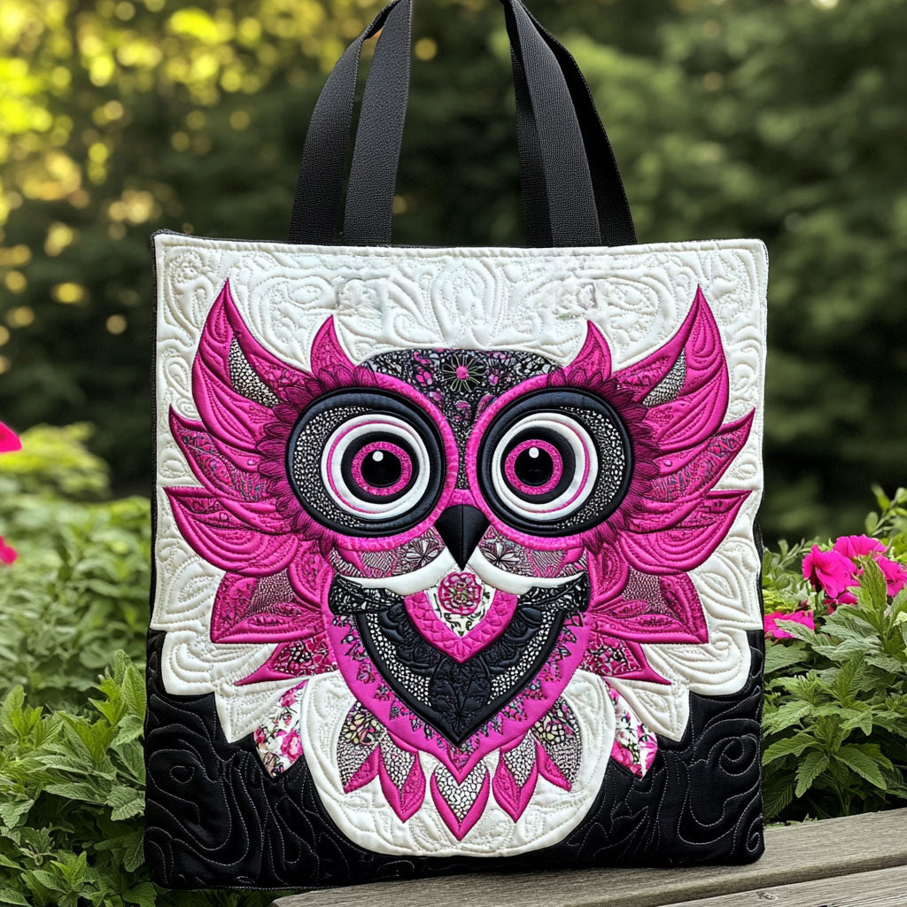 Fancy Owl WN2709022CL Quilted Tote Bag