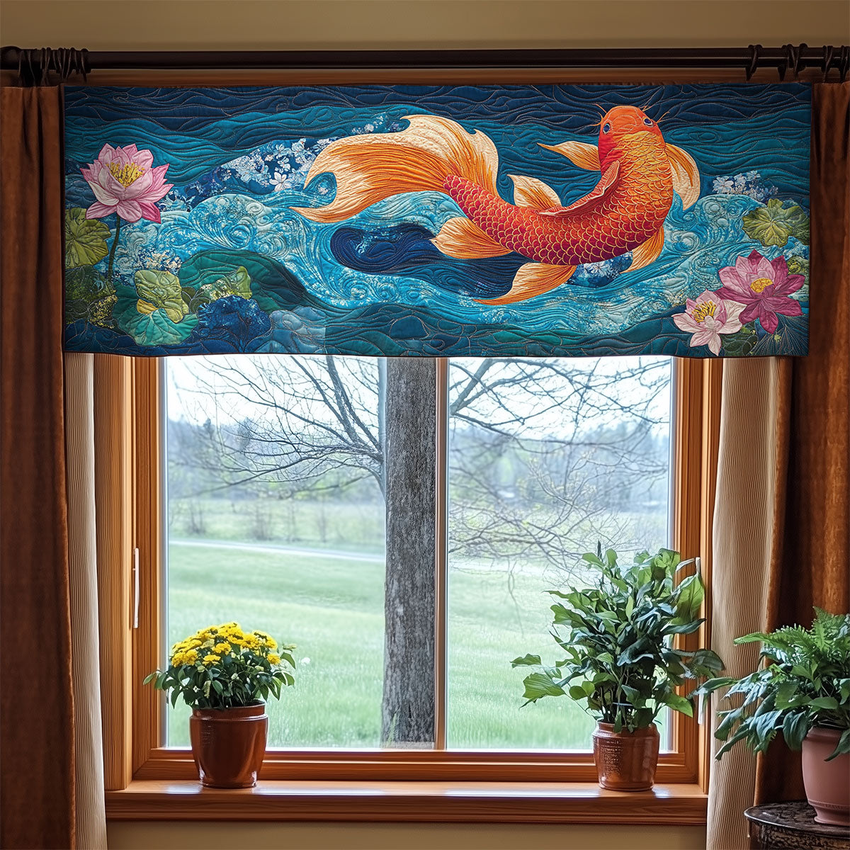 Goldfish WX2205032CL Quilted Valance