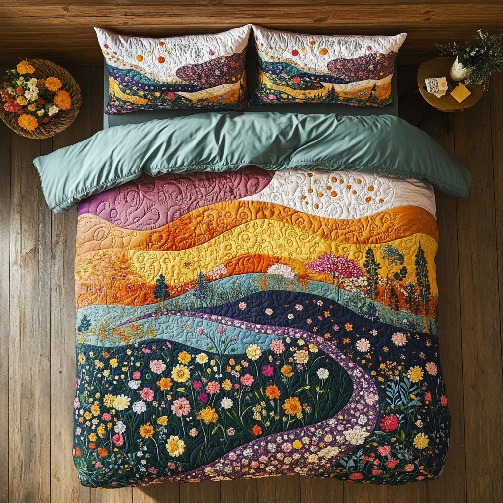 Hillside Flower Path CW1707024CL Duvet Cover Set