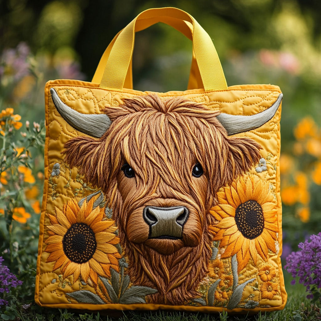 Sunflower Cow CW2209036CL Quilted Tote Bag