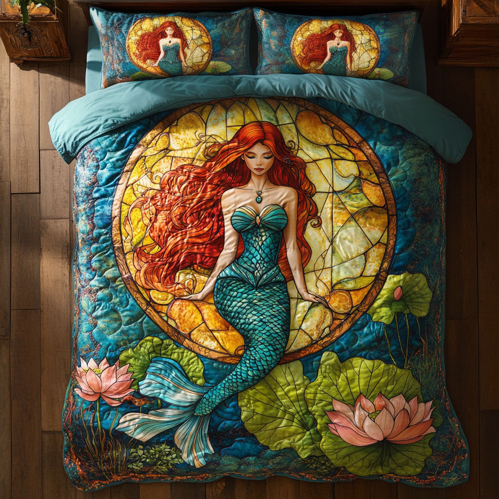 Lotus And Mermaid WY1208070CL Duvet Cover Set