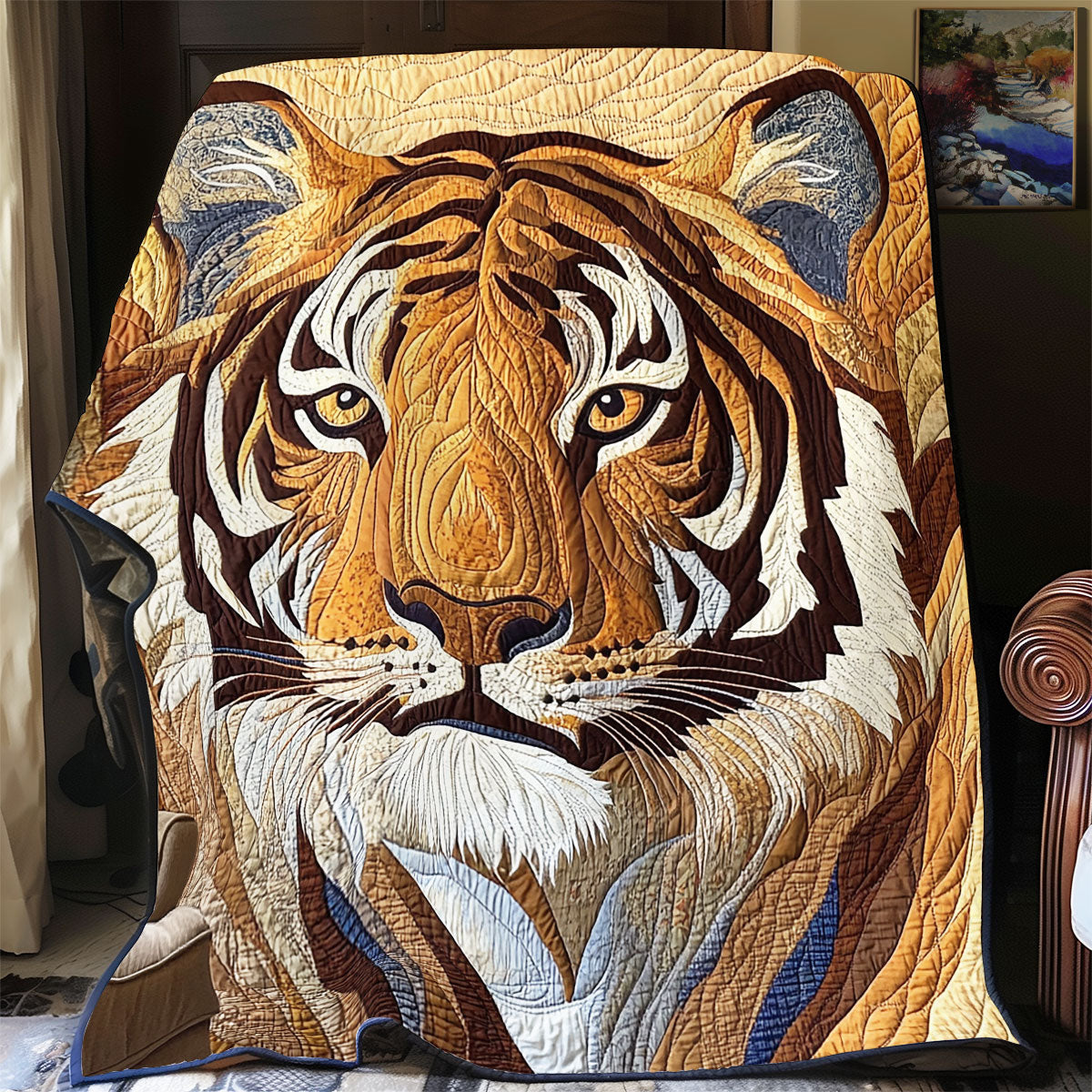 Tiger Portrait WX0805038CL Quilt