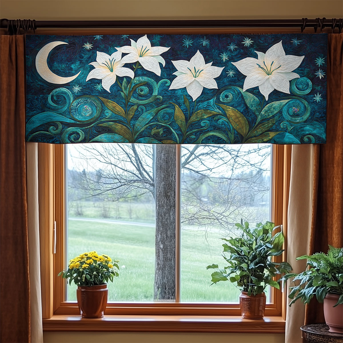 Lily Night WX2205039CL Quilted Valance