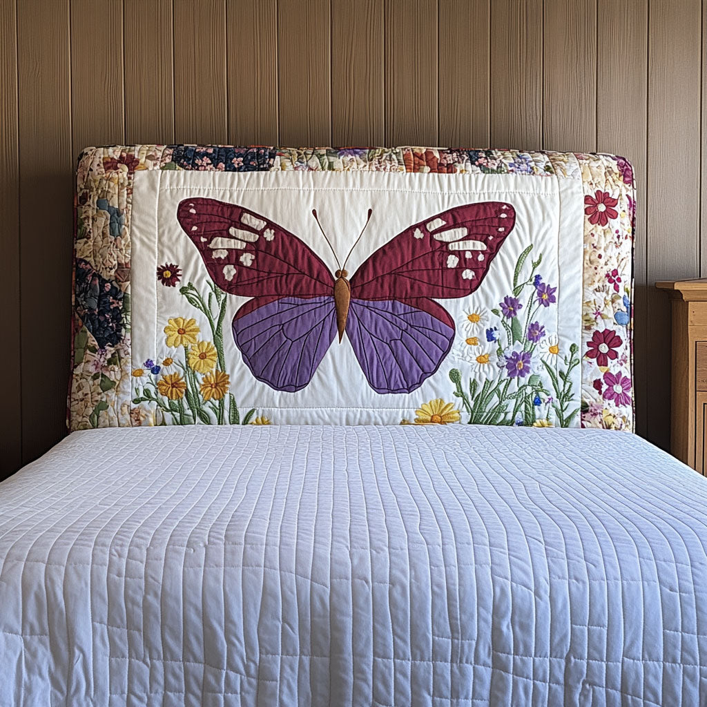 Beautiful Butterfly WJ1712002CL Quilted Headboard Slipcover