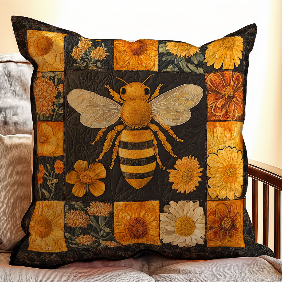 Bee Floral WX2203049CL Quilt Pillow Case