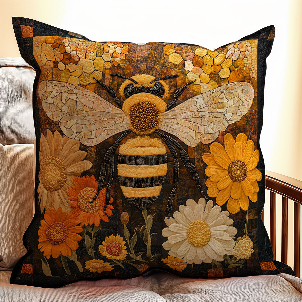 Bee Flower WX2203050CL Quilt Pillow Case