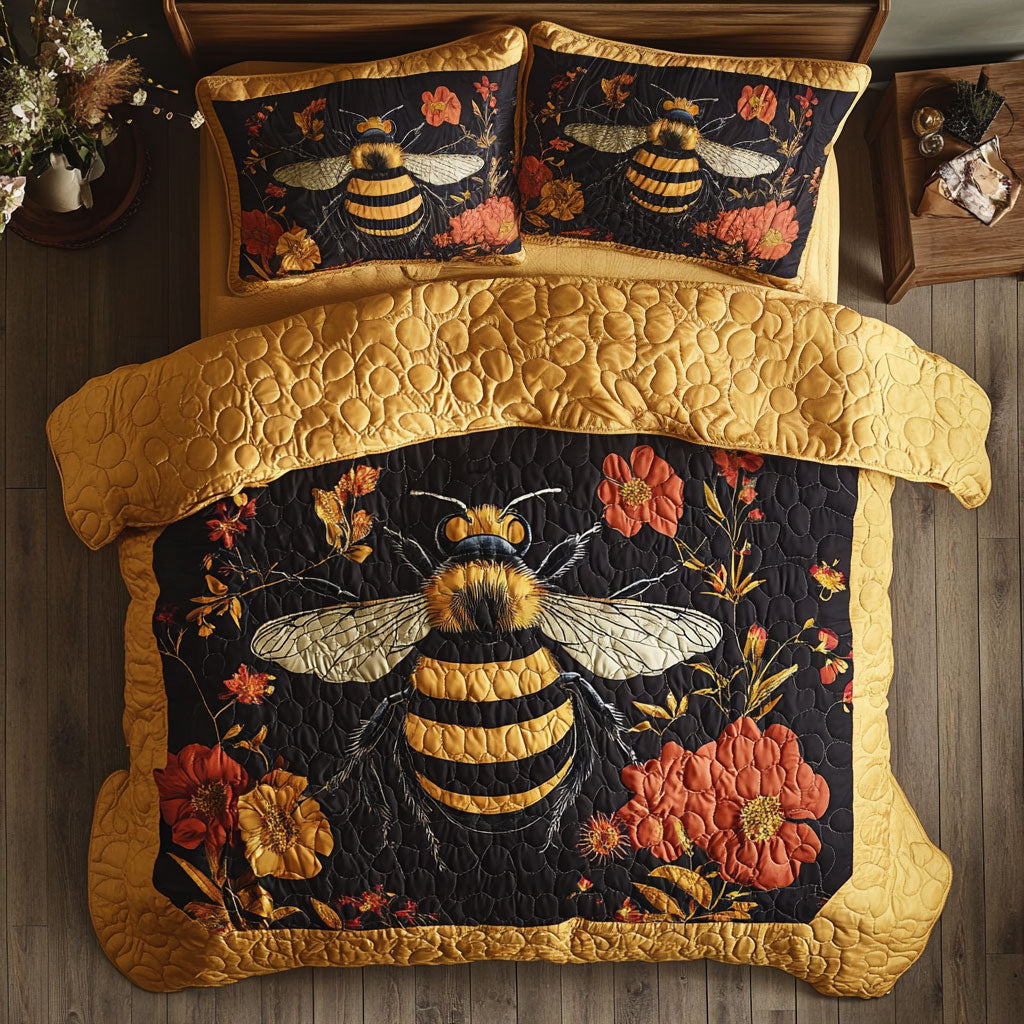 Bee Nectar & Gold WU1903067CL Duvet Cover Set