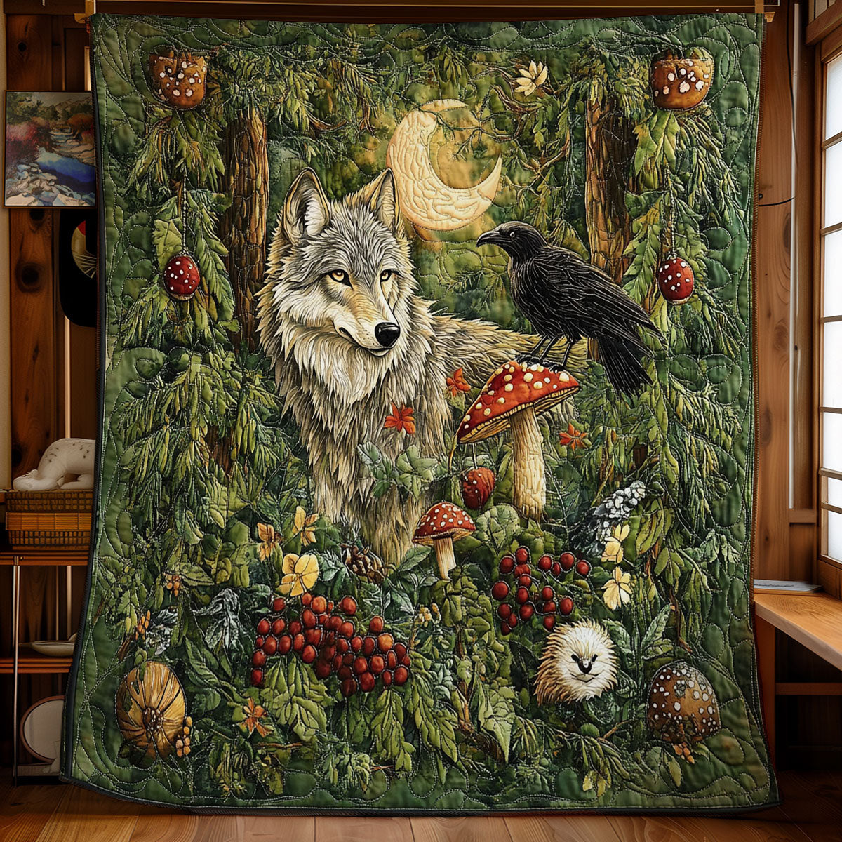 Wolf And Crow WY2101090CL Quilt
