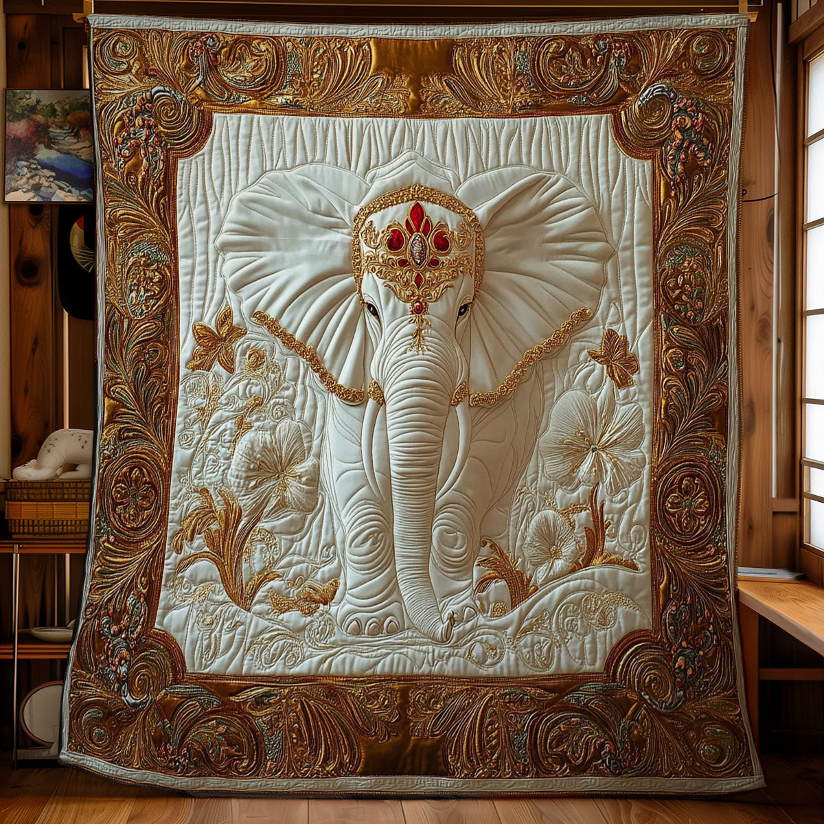 Royal Elephant WY2101075CL Quilt