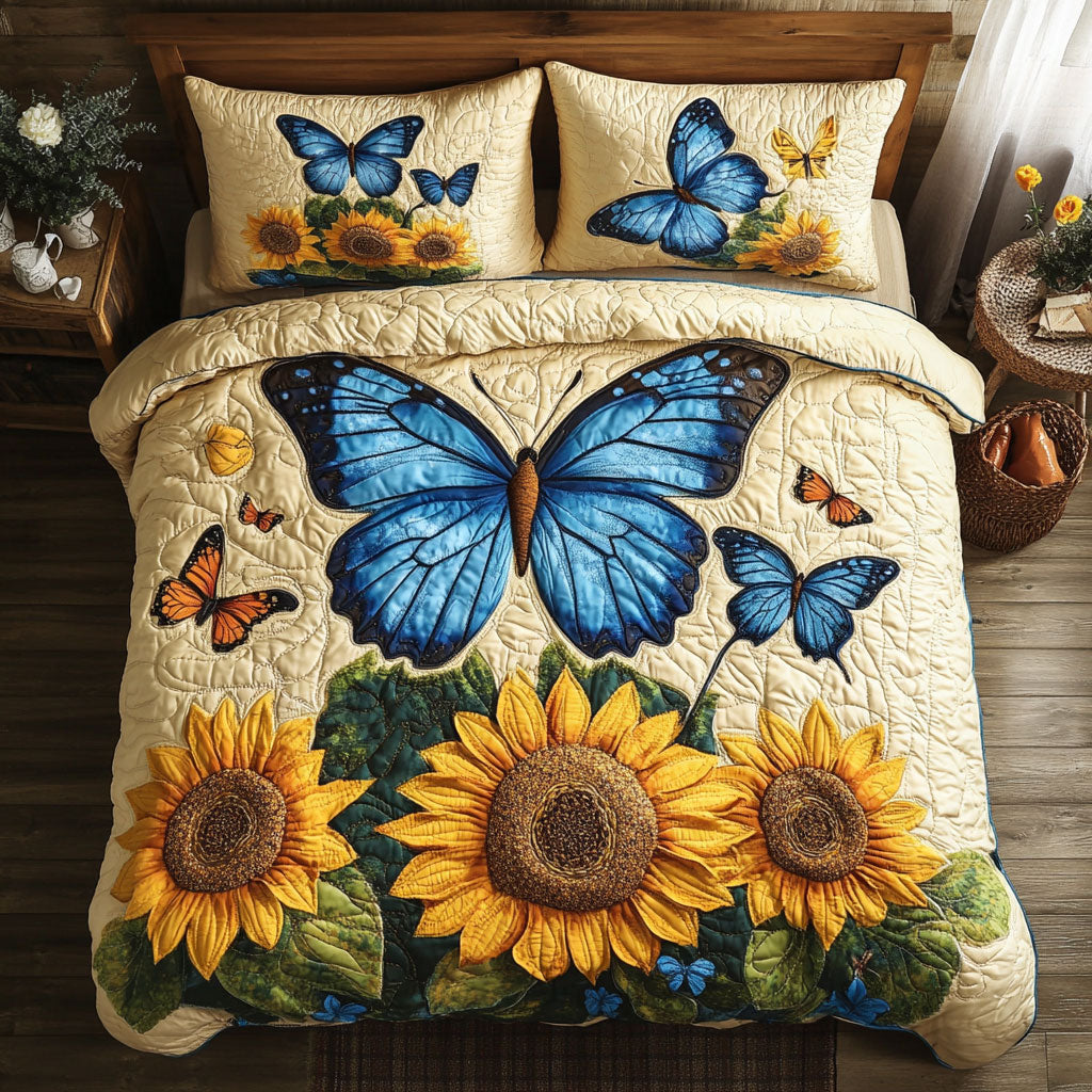 Sunflower Butterfly CW1607049CL Duvet Cover Set