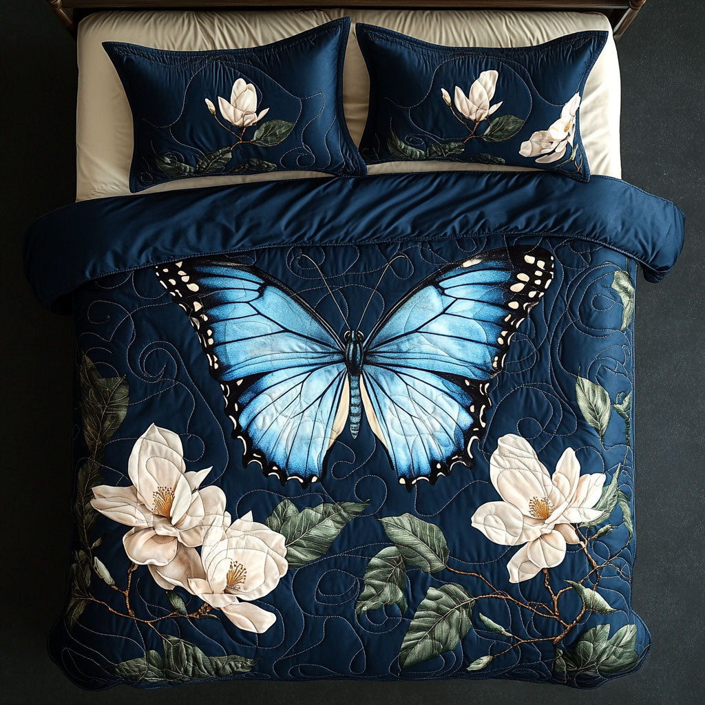 Blue Butterfly WX2403004CL Duvet Cover Set