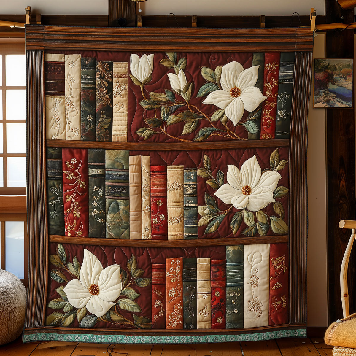 Bookshelf Flower WX2203005CL Quilt
