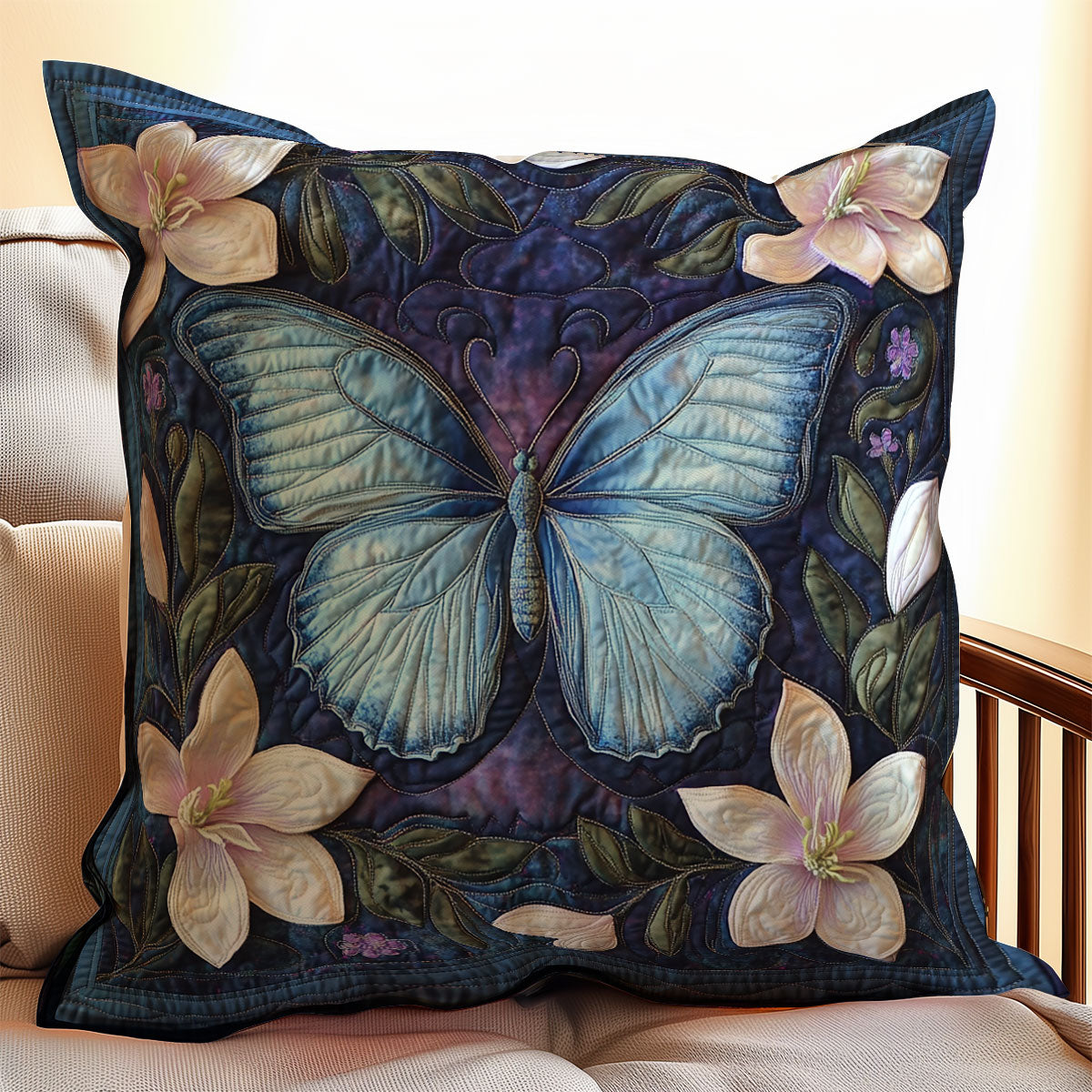 Butterfly Magnolia WX2203054CL Quilt Pillow Case