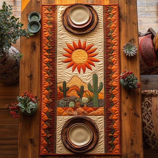 Desert Cactus Trail WN1106047CL Quilted Table Runner