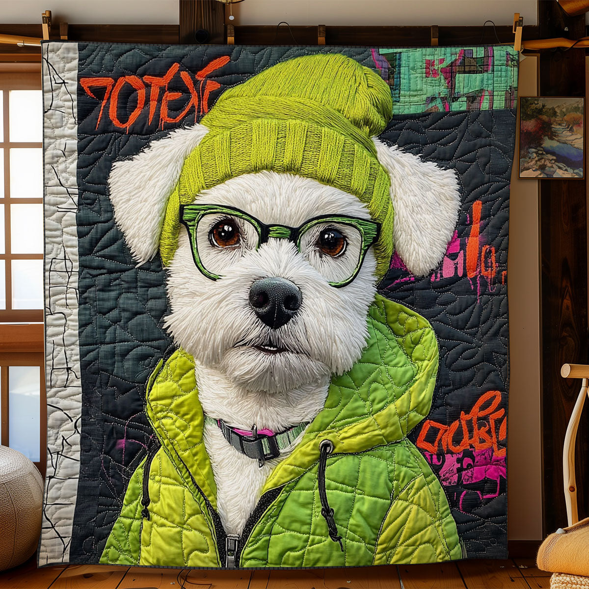 Westie Joy WN0406057CL Quilt
