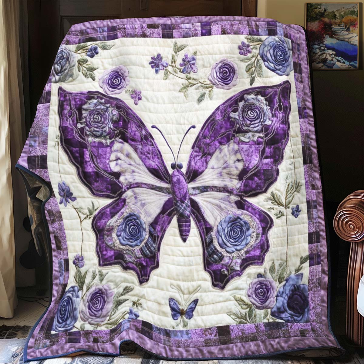 Graceful Wings & Roses YR0301024CL Quilt