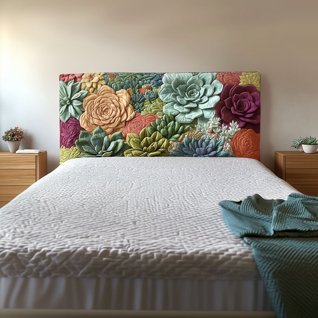 Stone Lotus QA0201017CL Quilted Headboard Slipcover