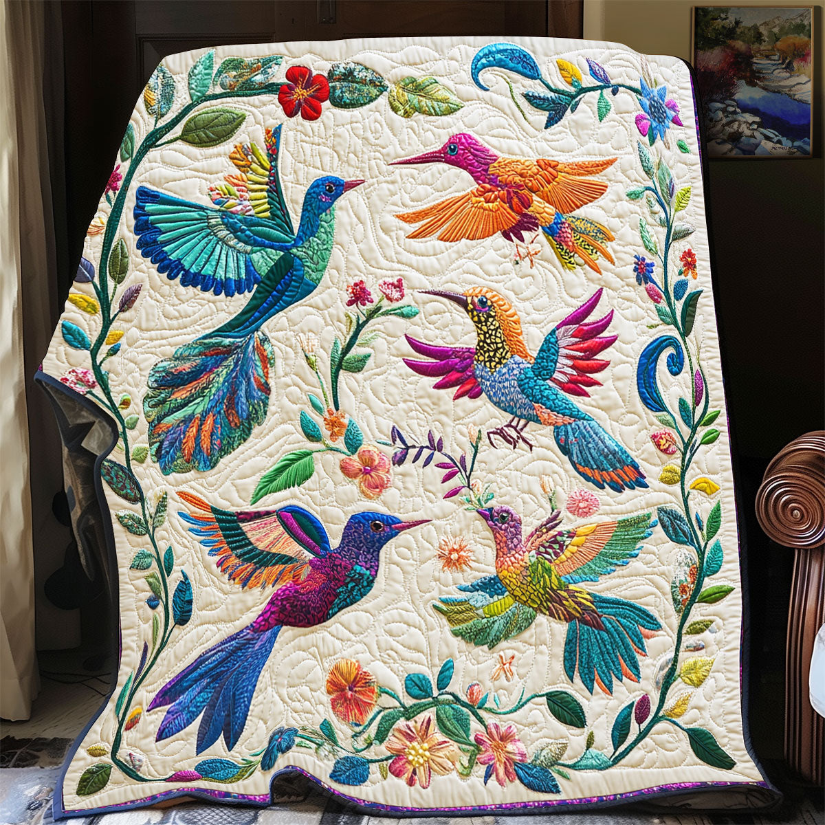 Beautiful Flower Garden CQ1606014CL Quilt
