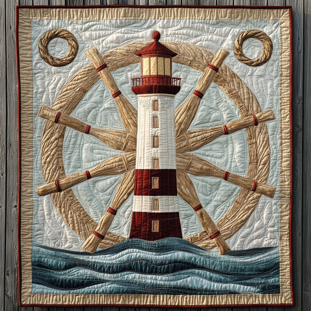 Lighthouse & Ship Wheel DH0810013CL Quilt
