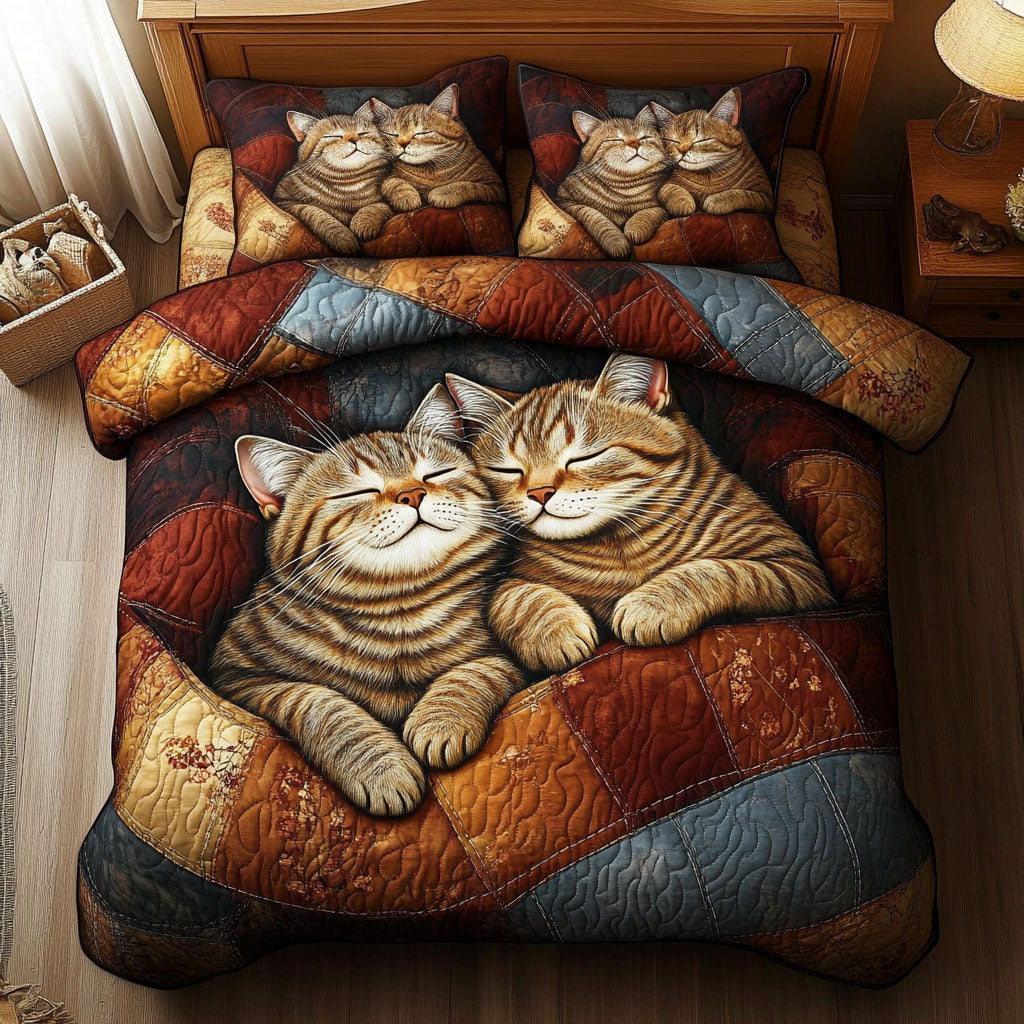 Cozzy Sleeping Cat WY2602014CL Duvet Cover Set