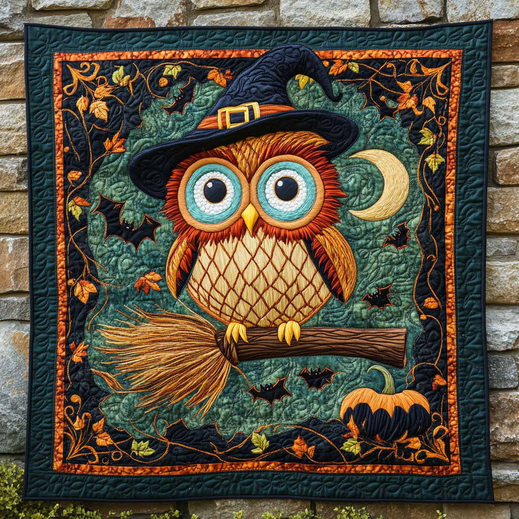 Owl Night Pumpkin WN0310045CL Quilt