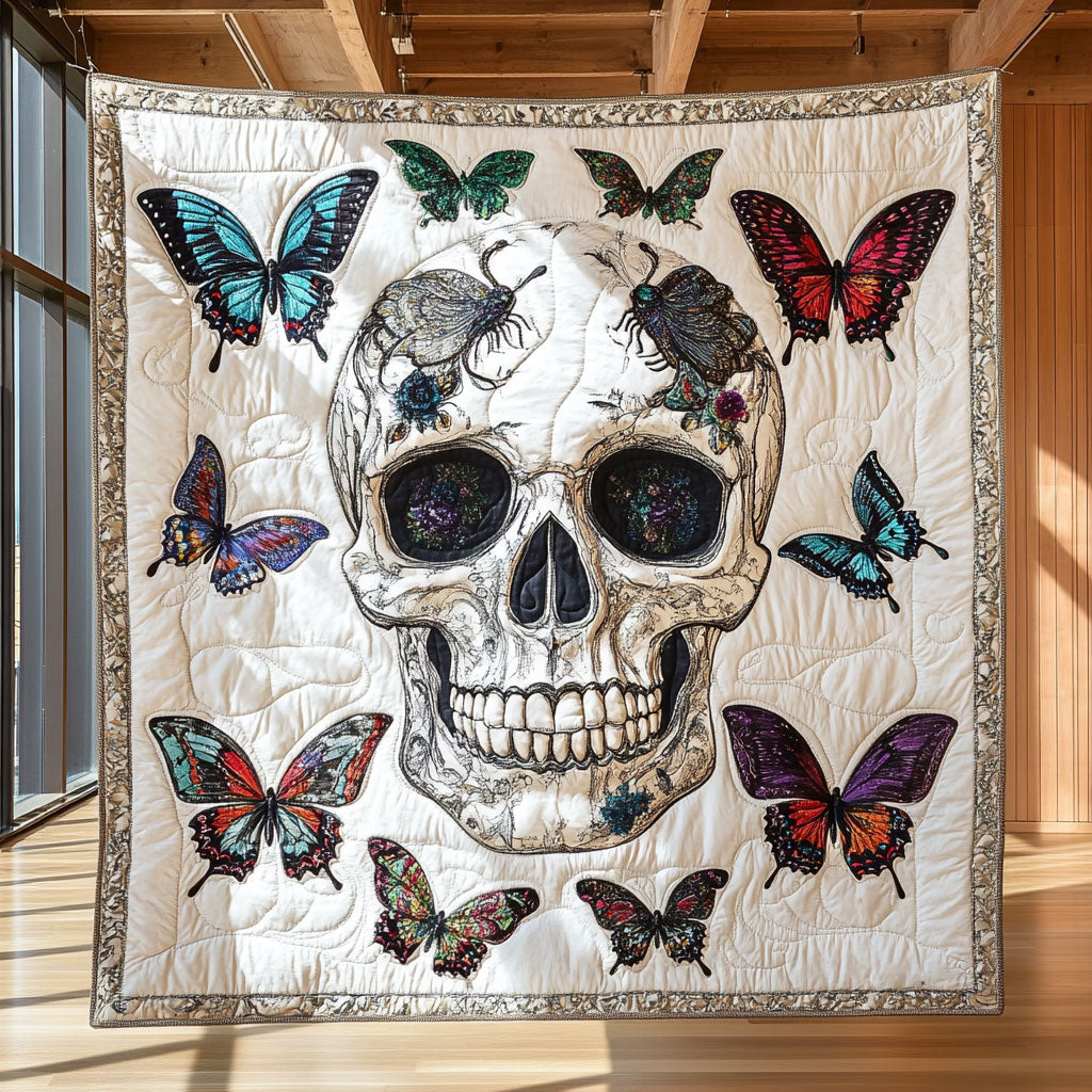 Mystic Butterfly Skull CW2409053CL Quilt
